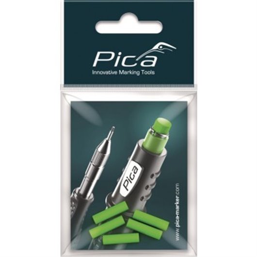 Recambio 5 Gomas Borrar Verde Portaminas Fine-Dry Pica
