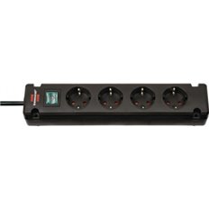 Regleta Bremounta 4 Tomas 16A Cable 1,5 M Negra Brennestuhl
