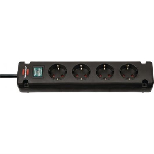 Regleta Bremounta 4 Tomas 16A Cable 1,5 M Negra Brennestuhl