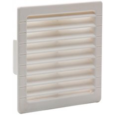 Rejilla Empotrable Con Patillas Abs Blanco Mosquitera 10 X 10 Cm Fepre