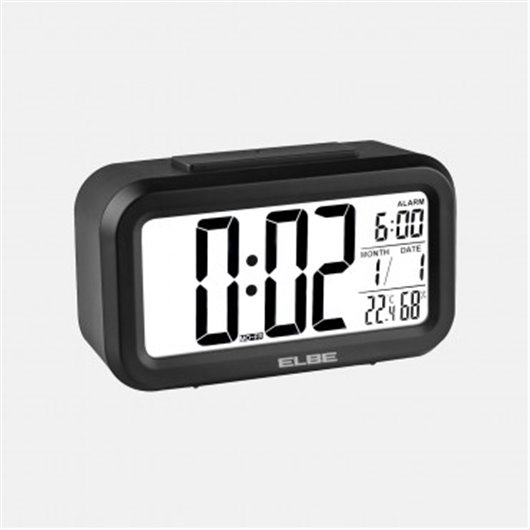 Reloj Despertador Con Termometro Elbe