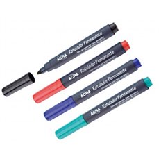 Rotulador Permanente Punta Fina Verde Caja 10 Uds Acha