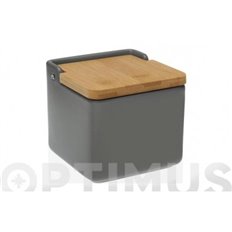 Salero Tapa Bambu Gris Versa