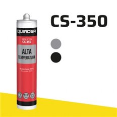 Silicona Alta Temperatura Cs-350 290 Ml Negro Quiadsa