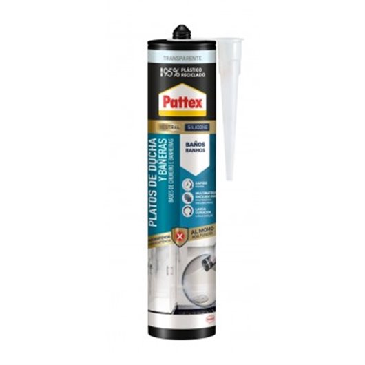 Silicona Platos De Ducha Y Baeras 280 Ml Transparente Pattex