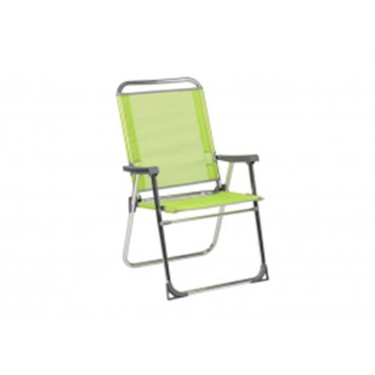 Sillon Playa Fijo Seguridad Respaldo Alto Aluminio Fibreline Pistacho Alco