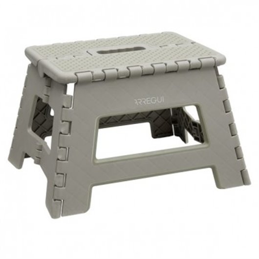 Taburete Plegable Gris 29X22X32Cm Arregui