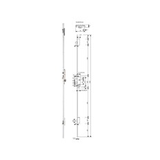 Cerradura Metalica Embutir 25X26Mm 2230L63Ai Inox Multipunto Tesa