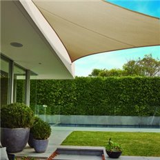 Toldo Vela Sombreo Triangular Grade Sail 340 Gr 5X5X5 M Gris Claro Coolaroo