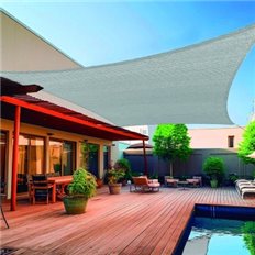 Toldo Vela Sombreo Cuadrado Polietileno 3 X 3 M Blanco Roto Natuur