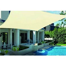 Toldo Vela Sombreo Cuadrado Polietileno 3 X 3 M Arena Natuur