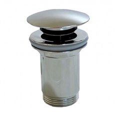 Valvula Click-Clack Larga Roscada Laton Cromado Grande Hidrotecnoagua