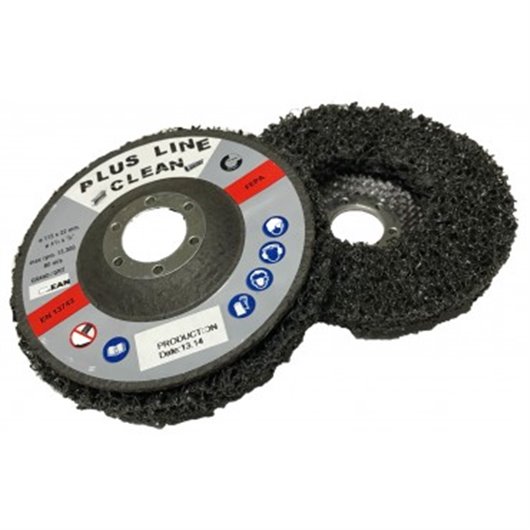 Disco Plus Line Clean Fibra 115Mm Negro Disaflex