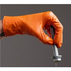Guante Desechable Nitrilo Agility Grip Naranja 50 Uds Talla 10 Juba