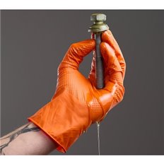 Guante Desechable Nitrilo Agility Grip Naranja 50 Uds Talla 10 Juba
