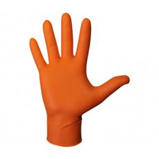 Guante Desechable Nitrilo Agility Grip Naranja 50 Uds Talla 9 Juba