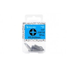 Punta Atornillar Pozi 1/4 1X25Mm 5Uds