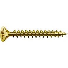 Tornillo Madera Cabeza Plana Pozi Bicromatado Caja Profesional 2 X 10 1000 Uds Spax