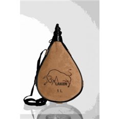 Bota Vino Recta 1,0Lt Cuero-Serraje Pocket Laken