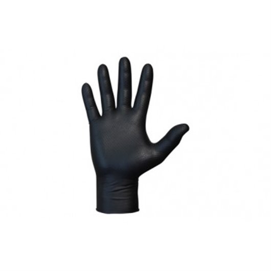 Guante Desechable Nitrilo Agility Grip Negro 50 Uds Talla 8 Juba