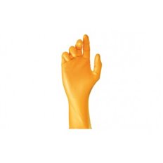 Guante Desechable Nitrilo Grippaz Naranja 50 Uds Talla 7 Jub