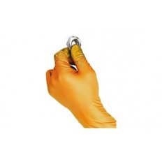 Guante Desechable Nitrilo Grippaz Naranja 50 Uds Talla 7 Jub