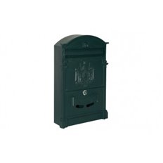 Buzon Exterior 25X8X40,8Cm Natuur Aluminio Negro Imperio Nt97366
