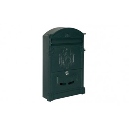 Buzon Exterior 25X8X40,8Cm Natuur Aluminio Negro Imperio Nt97366