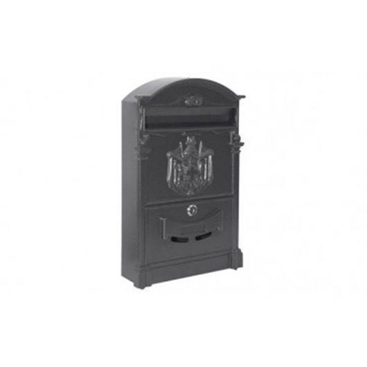Buzon Exterior 25X8X40,8Cm Natuur Aluminio Gris Imperio Nt97368