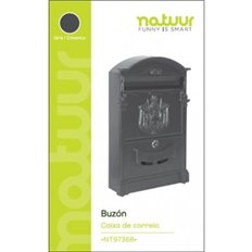 Buzon Exterior 25X8X40,8Cm Natuur Aluminio Gris Imperio Nt97368