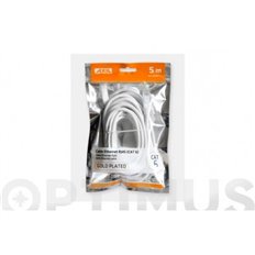 Cable Ethernet Cat6 Cu Rj45-Rj45 Blanco 5M Axil