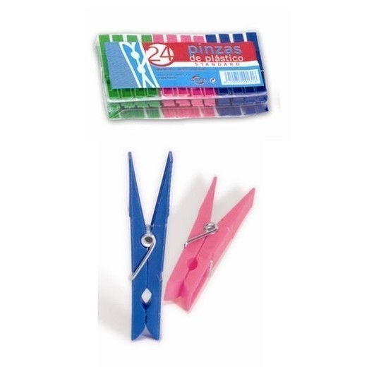 Pinza Tender Ropa Plastico Tarres