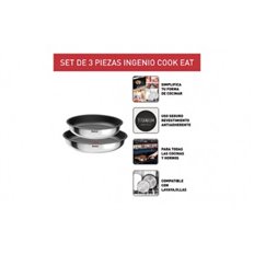 Sarten Desmontable Ingenio Set 2 Uds 22-26Cm Induccion Mango Extraible Tefal