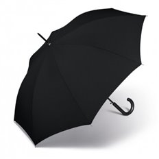 Paraguas Hombre Largo Automatico Liso Negro Cuatro Gotas