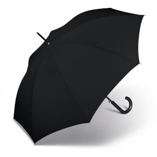 Paraguas Hombre Largo Automatico Liso Negro Cuatro Gotas