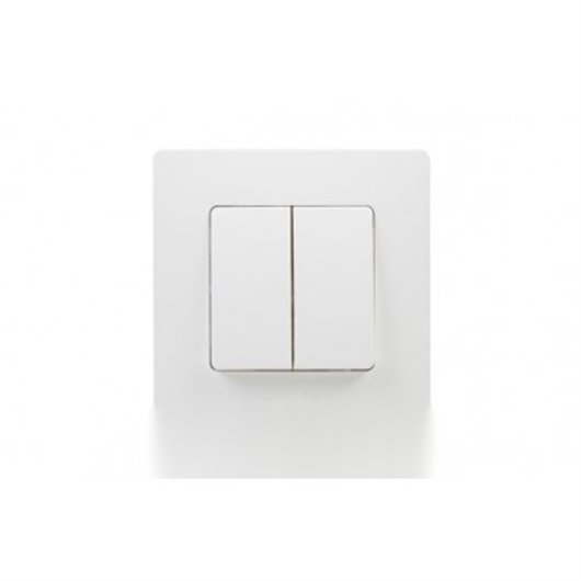 Conmutador Doble Blanco Serie Niloe Legrand