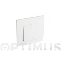 Conmutador Doble Blanco Serie Niloe Legrand