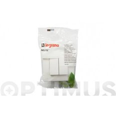 Conmutador Doble Blanco Serie Niloe Legrand