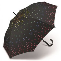 Paraguas Mujer Largo Automatico Rainbow Dots Cuatro Gotas