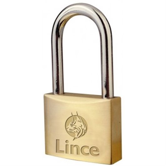 Candado Seguridad  50Mm Arco Largo Laton Lince