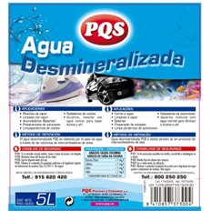 Agua Desmineralizada Plancha Pqs 11520206 5 Lt