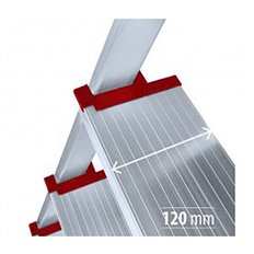 Escalera Domestica Tijera 1,02Mt 5 Peldaños Aluminio  New Plus Ktl
