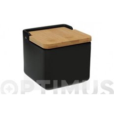 Salero Tapa Bambu Negro Versa