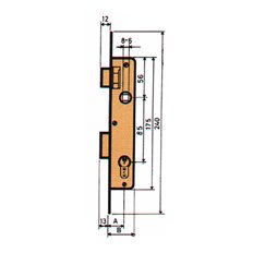 Cerradura C/Metal Mcm 1650-21 Bombill/Niquel