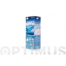Piscina Pvc Rectangular 400X211X81Cm Cartucho 5700Lt Splash Fp 