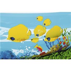 Piscina Hinchable Ovalada 262X157X46Cm Fam Fondo Mar 