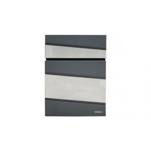 Buzon Exterior Acero/Inox Flysch Antracita/Inox 27,5 X 36,5