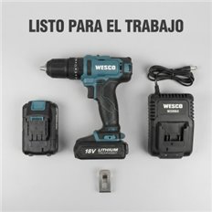 Taladro Percutor 18V, 50Nm Bateria De 2.0 Ah Y Cargador