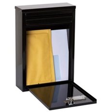 Buzon Exterior 320X220X80Mm Vertical Arregui Acero Negro Zaguan E5754