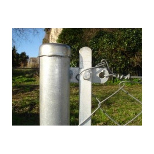 Poste Cercado 2Mt Arranque Vimasa Acero Cincado Sin Brazo